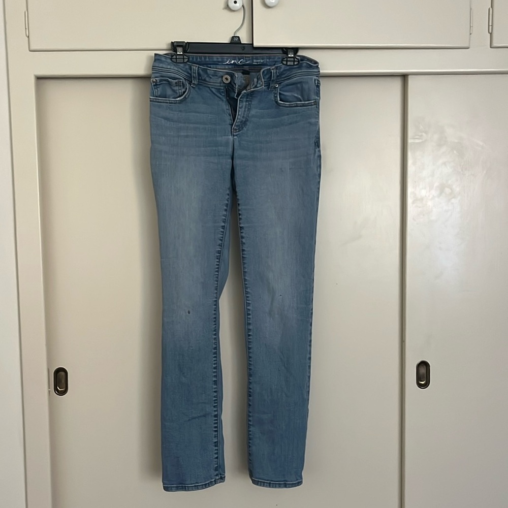Inc straight boot cut womens jeans regular fit
